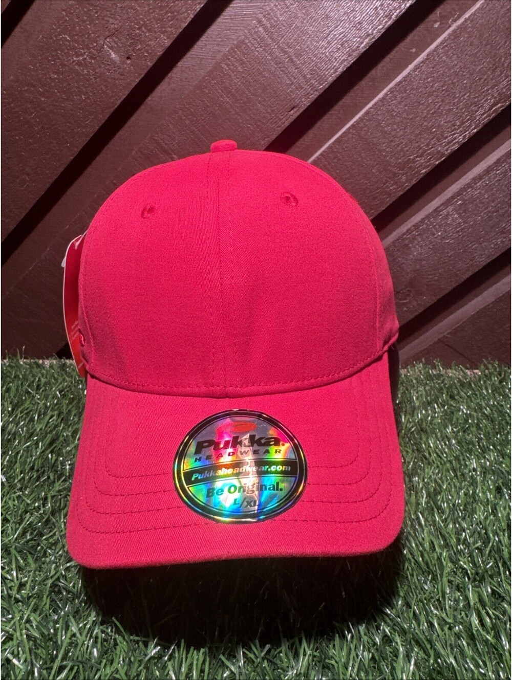Pukka Aflex Blank Hat Red Size L/XL